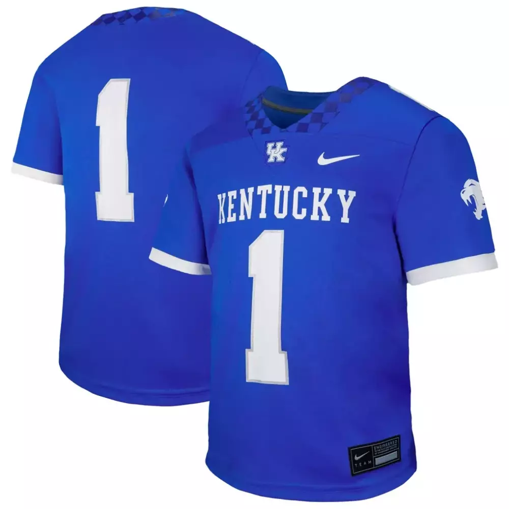 1 kentucky wildcats nike youth icon replica basketball jersey black