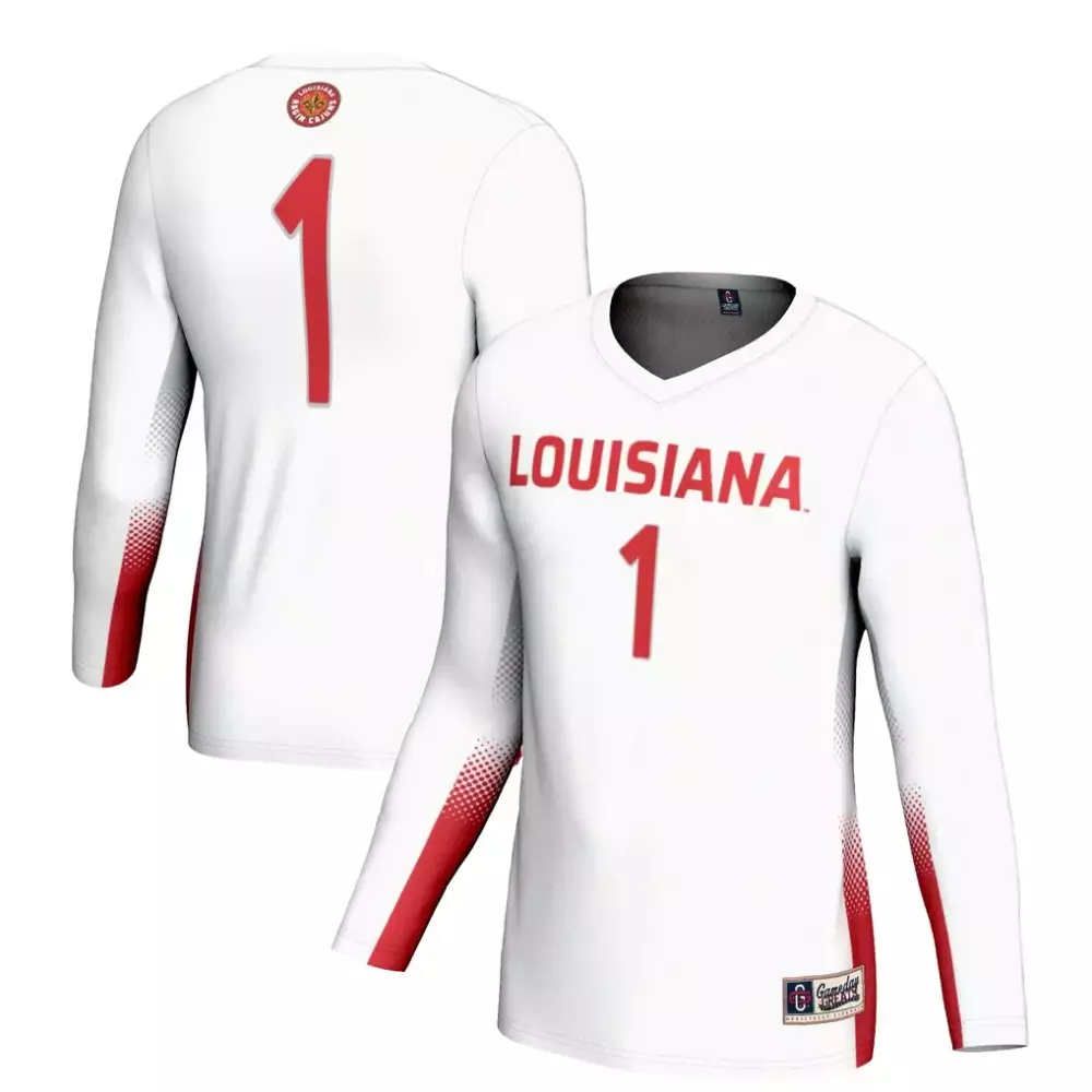 1 louisiana ragin cajuns gameday greats unisex lightweight collegiate basketball fashion jersey cardinal