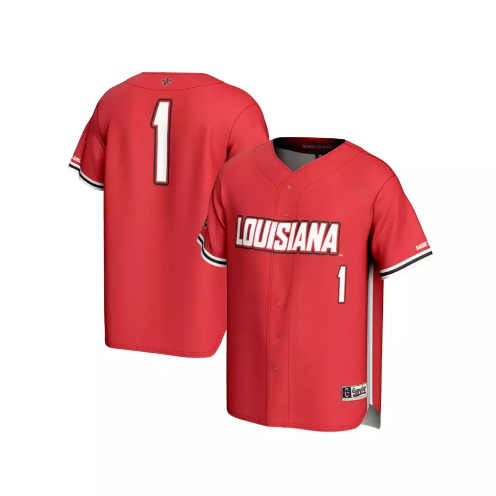 1 louisiana ragin cajuns gameday greats youth football jersey red
