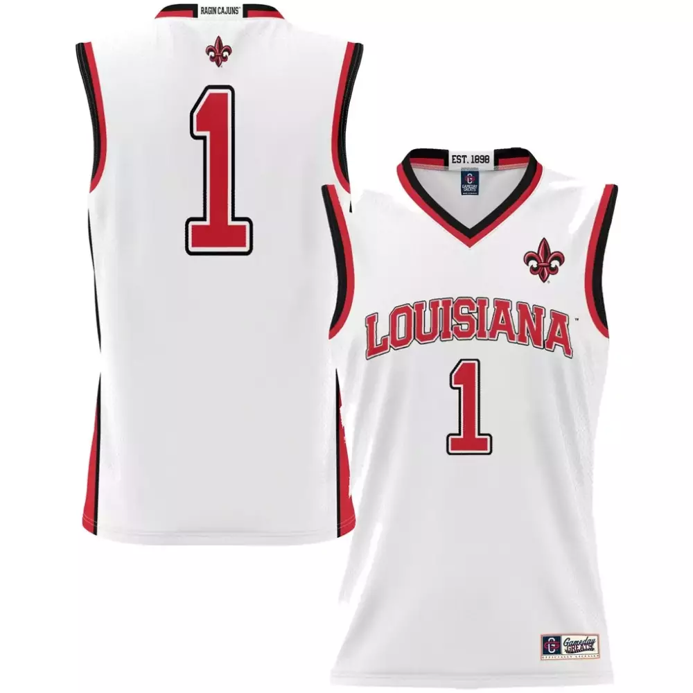 1 louisiana ragin cajuns gameday greats youth lightweight basketball jersey cardinal