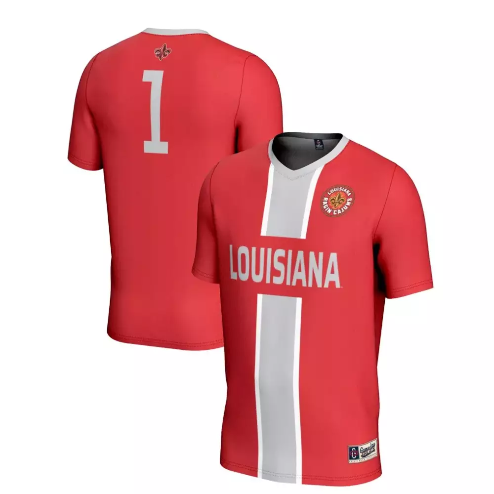 1 louisiana ragin cajuns gameday greats youth lightweight basketball jersey cardinal