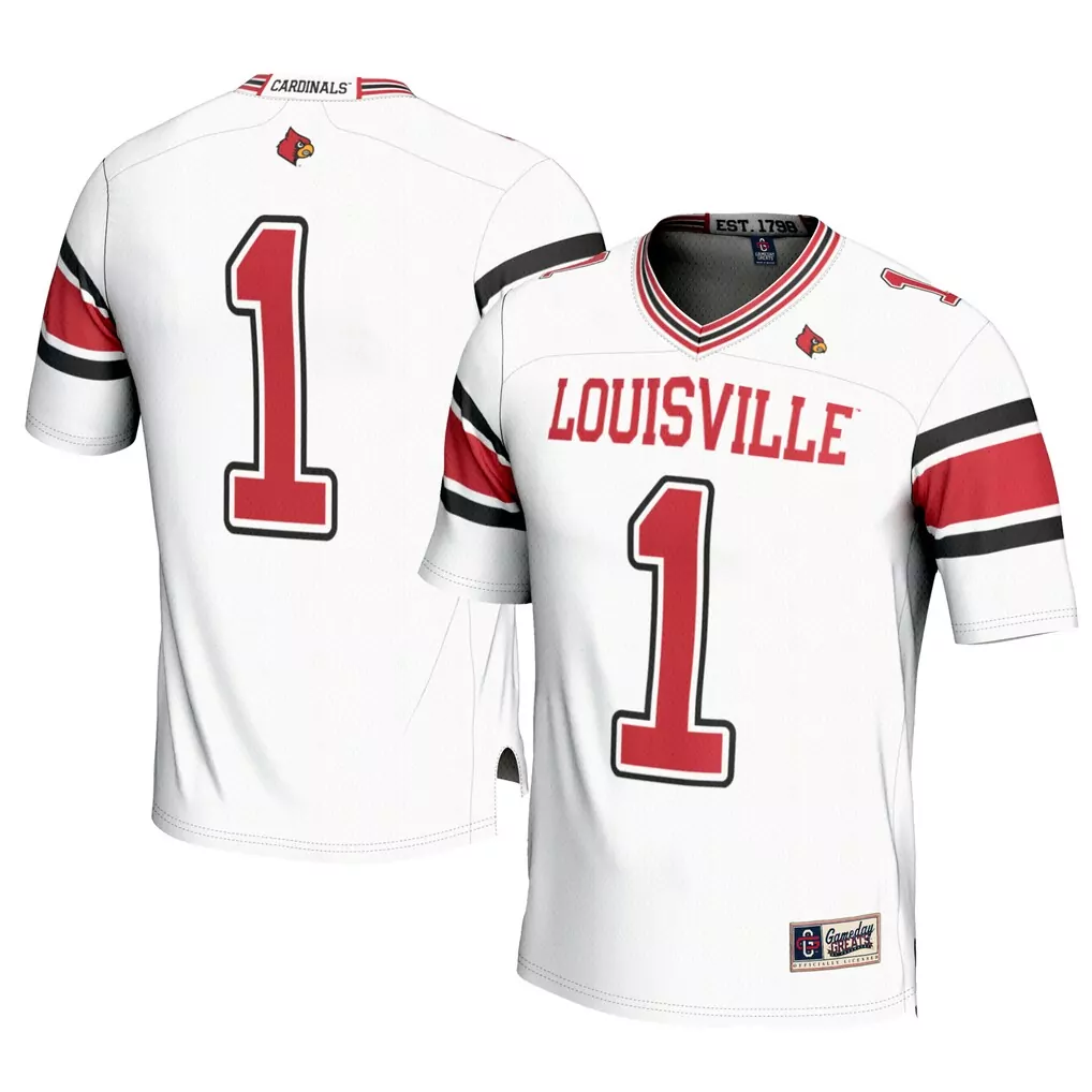 1 louisville cardinals gameday greats football jersey cardinal