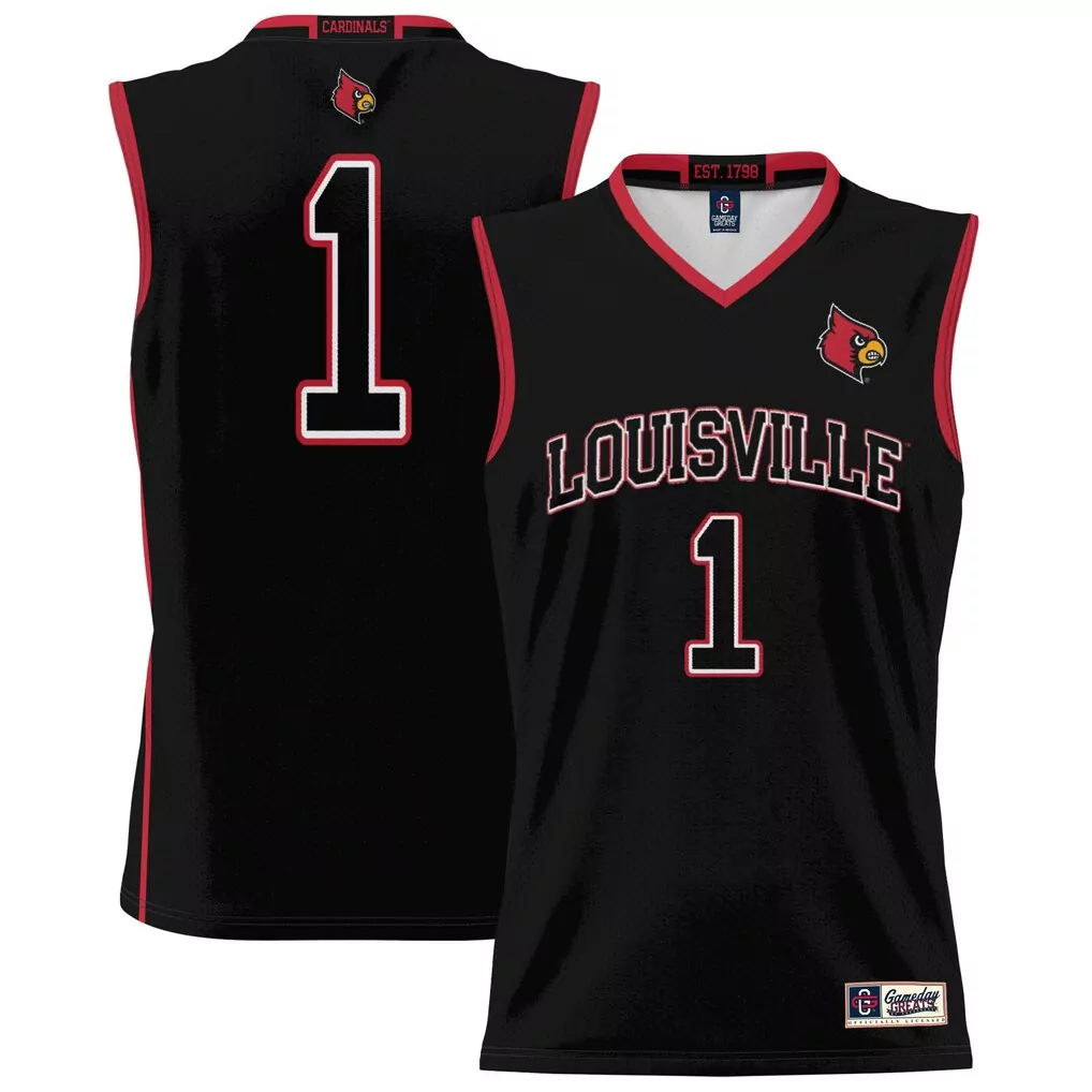1 louisville cardinals gameday greats unisex lightweight basketball fashion jersey pink