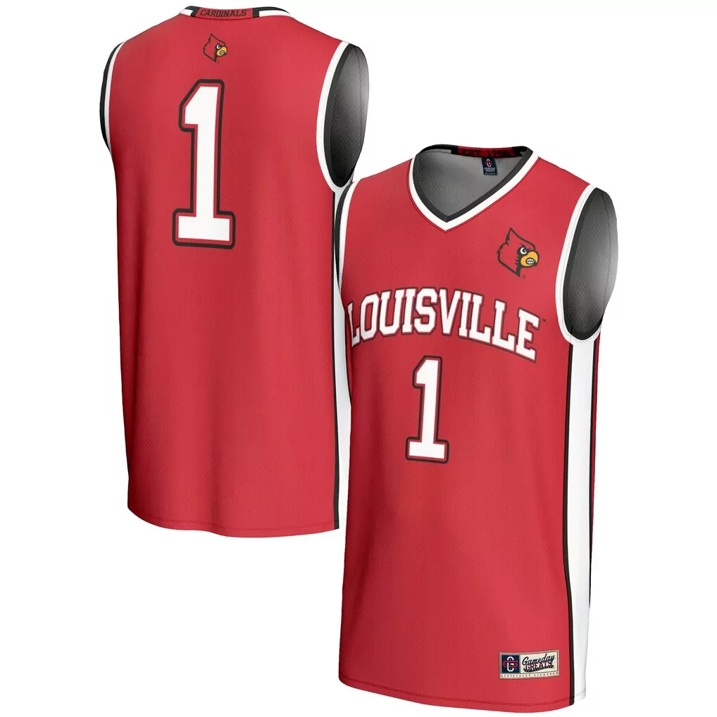 1 louisville cardinals gameday greats unisex lightweight basketball fashion jersey pink