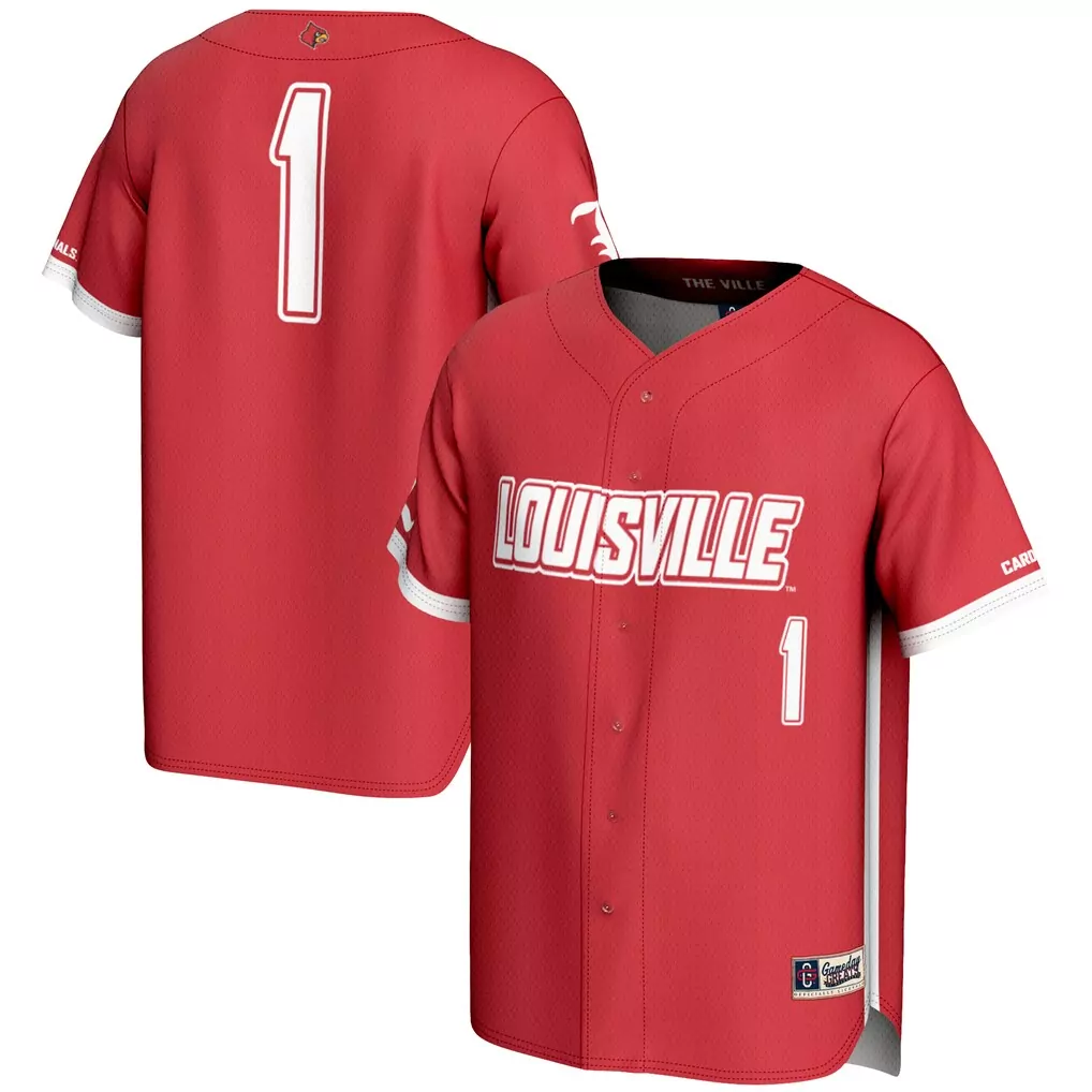 1 louisville cardinals gameday greats unisex lightweight women s soccer jersey white