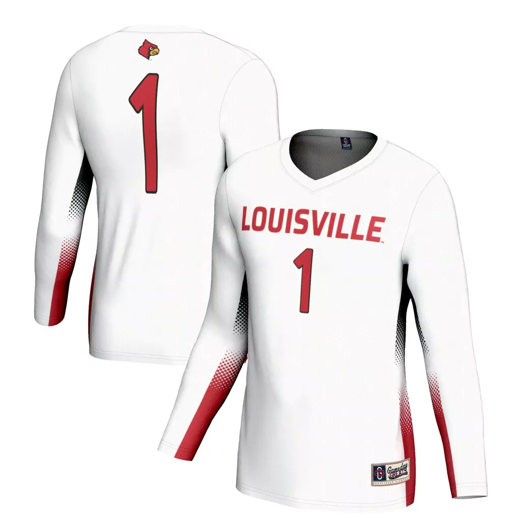 1 louisville cardinals gameday greats youth lightweight women s soccer jersey white