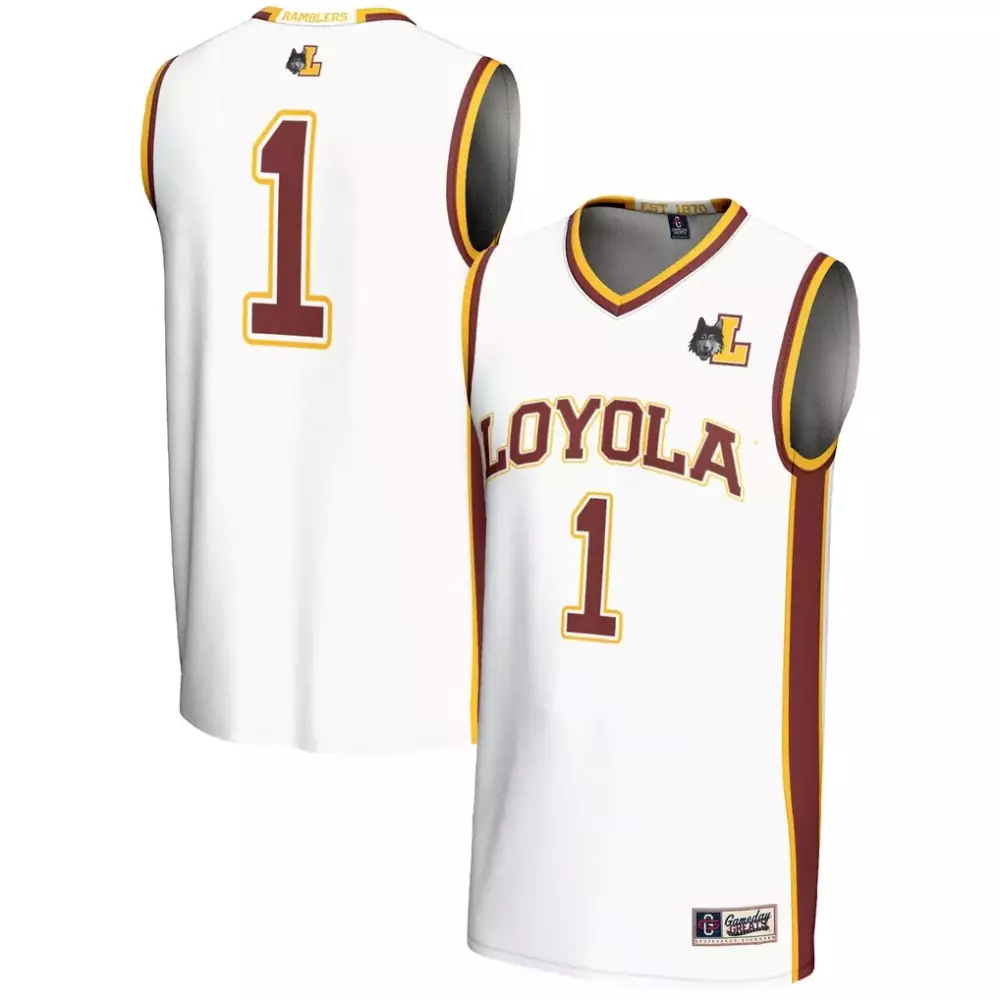 1 Loyola Chicago Ramblers Gameday Greats Youth Lightweight Basketball Jersey | White | Fan Gear for Men, Women & Youth