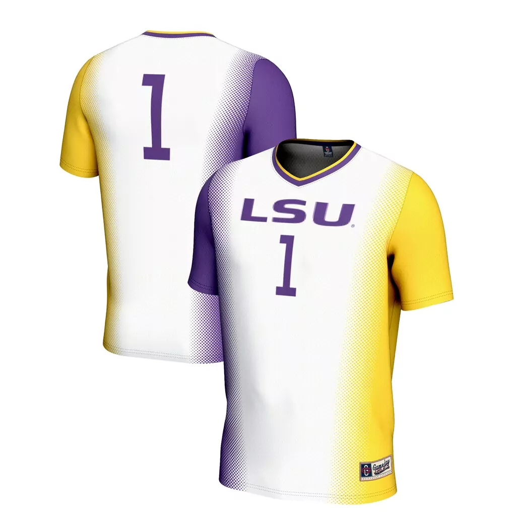 1 lsu tigers gameday greats youth lightweight softball jersey white
