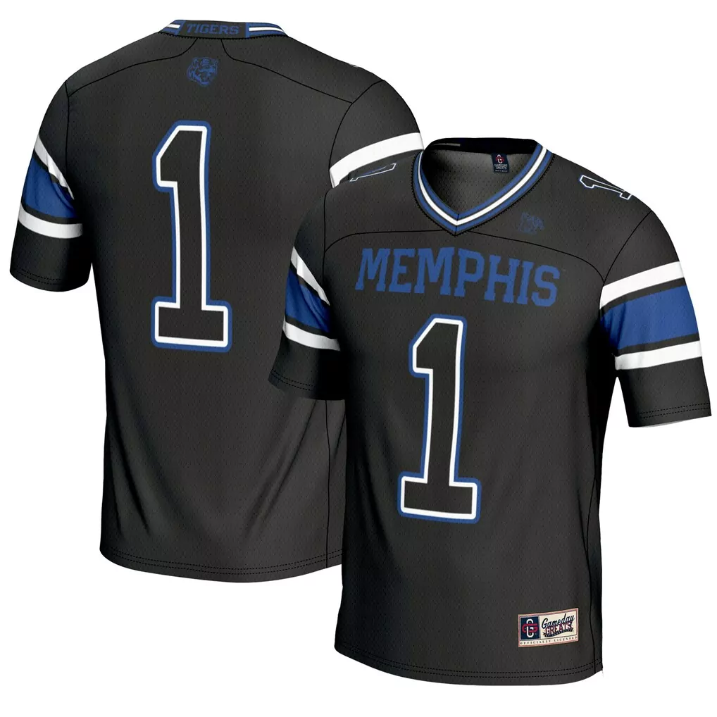 1 memphis tigers gameday greats youth collegiate football fashion jersey royal