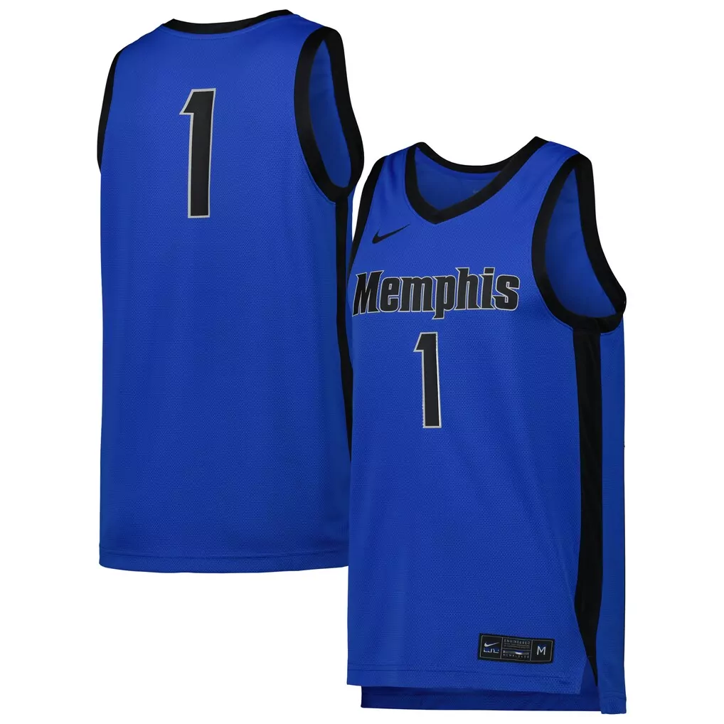 1 memphis tigers gameday greats youth lightweight collegiate basketball fashion jersey royal