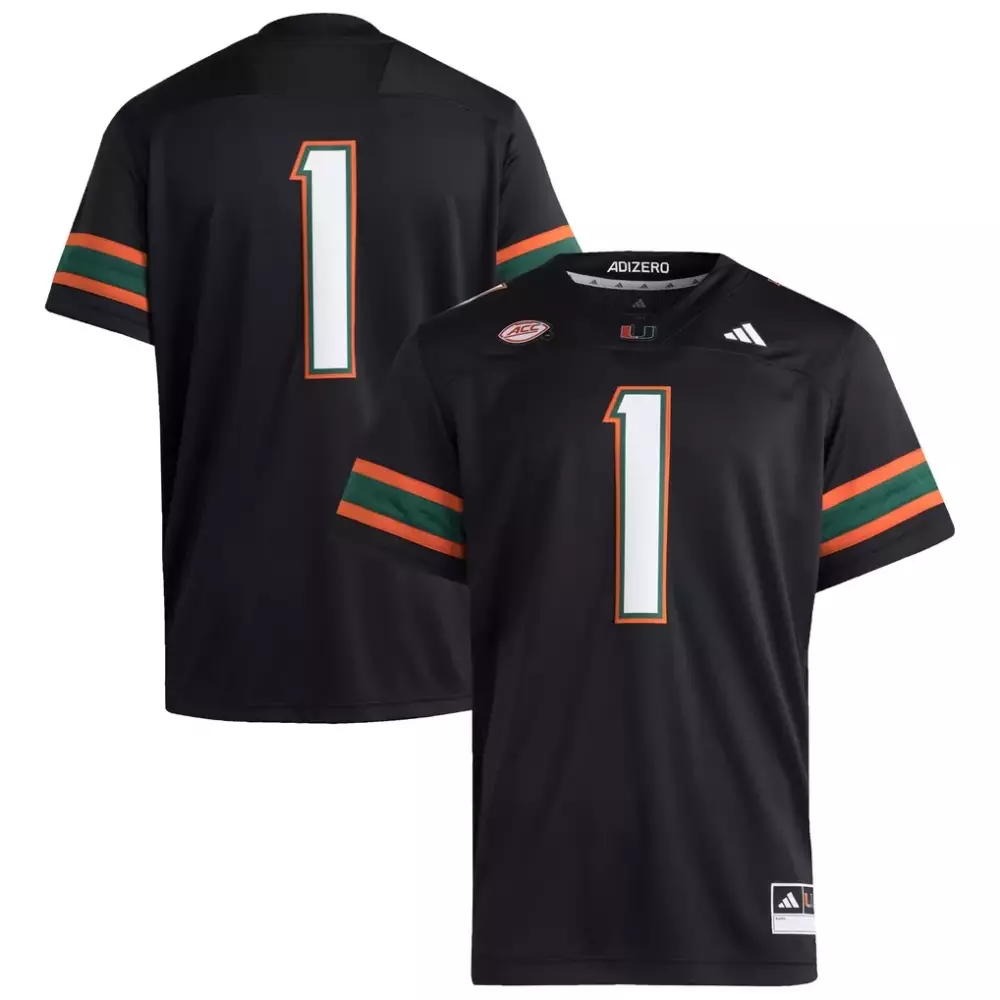 Men's Miami Hurricanes 2025 Orange Stitched Vapor Jersey | Your Name | ACC Patch | For Men, Women & Youth