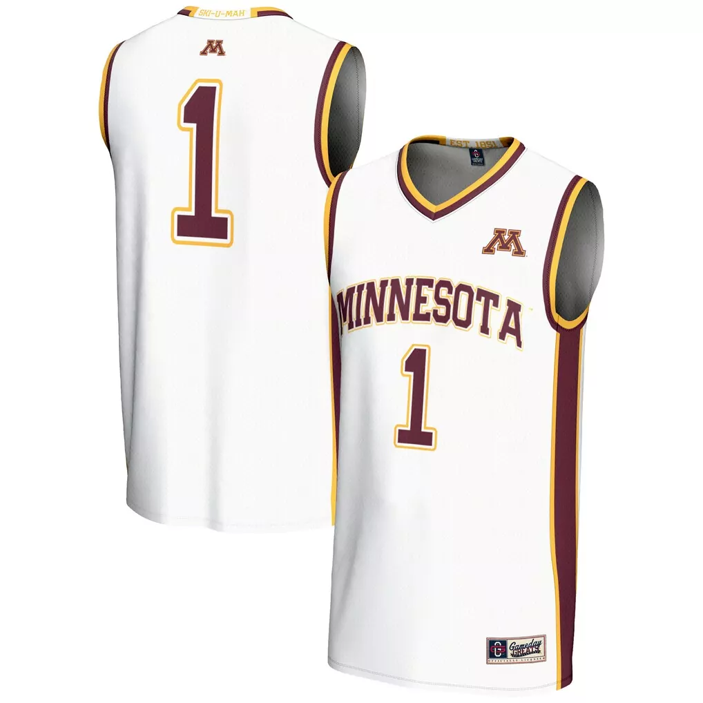 1 minnesota golden gophers gameday greats lightweight baseball jersey white