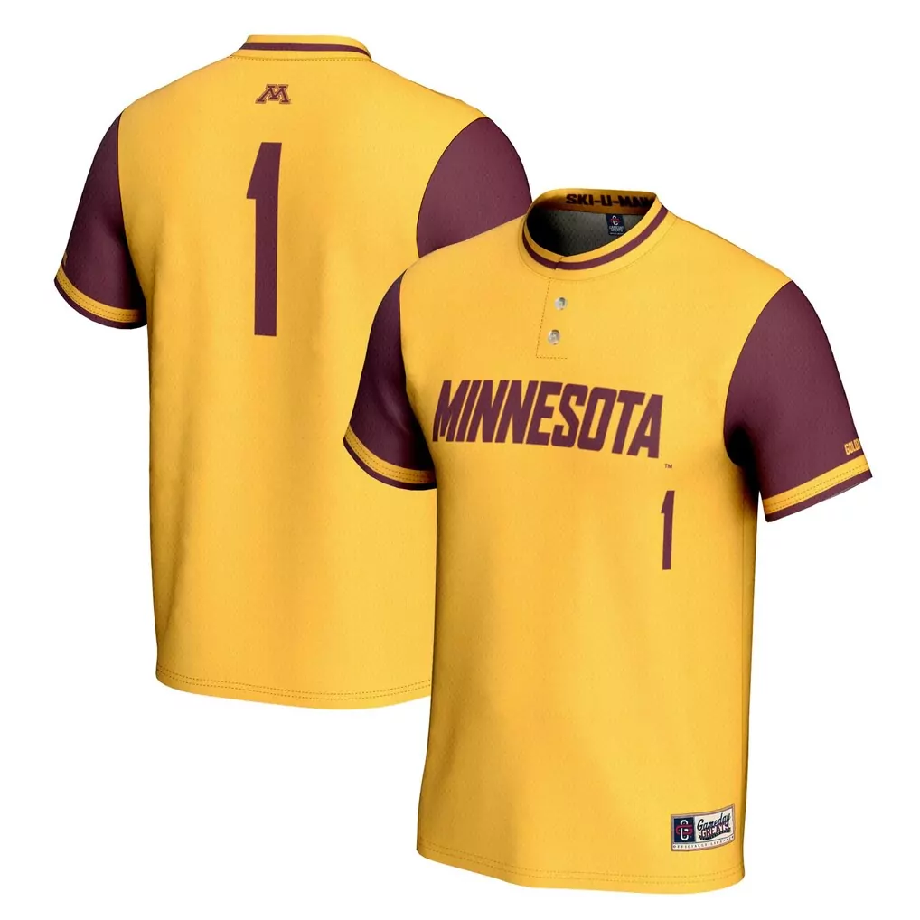 1 minnesota golden gophers gameday greats youth lightweight collegiate baseball fashion jersey maroon