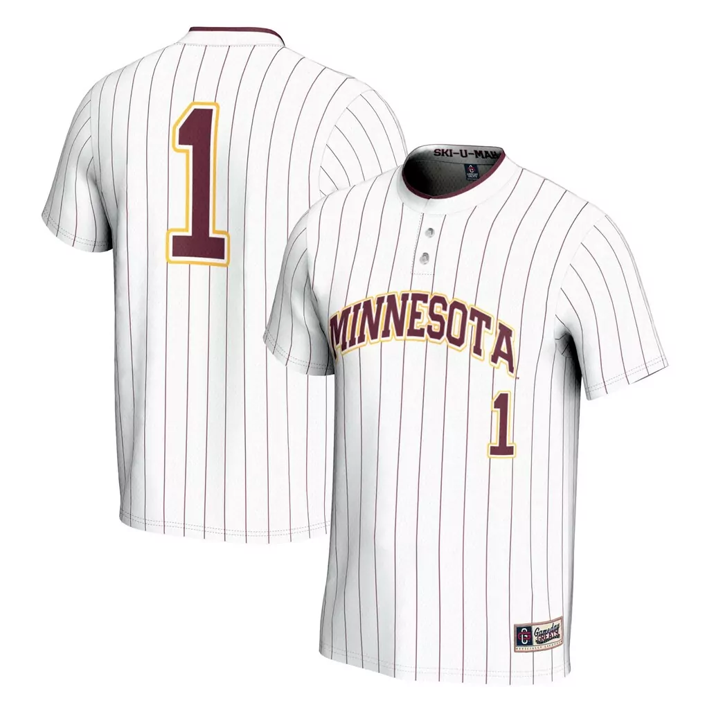 1 minnesota golden gophers gameday greats youth lightweight collegiate baseball fashion jersey maroon
