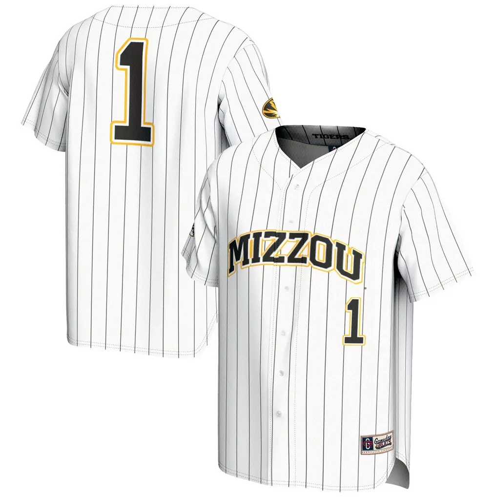 1 missouri tigers gameday greats lightweight baseball jersey black