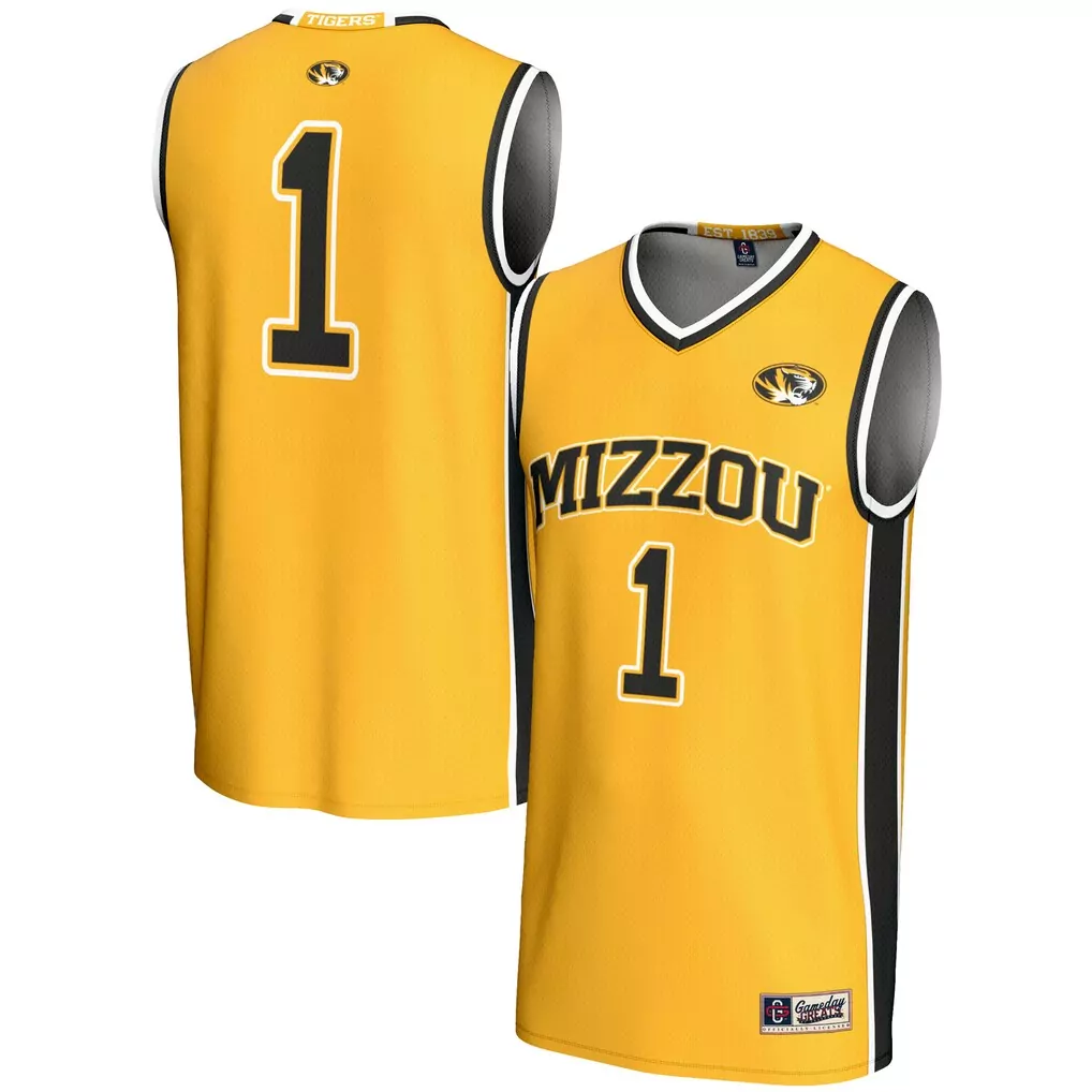 1 missouri tigers gameday greats lightweight baseball jersey black