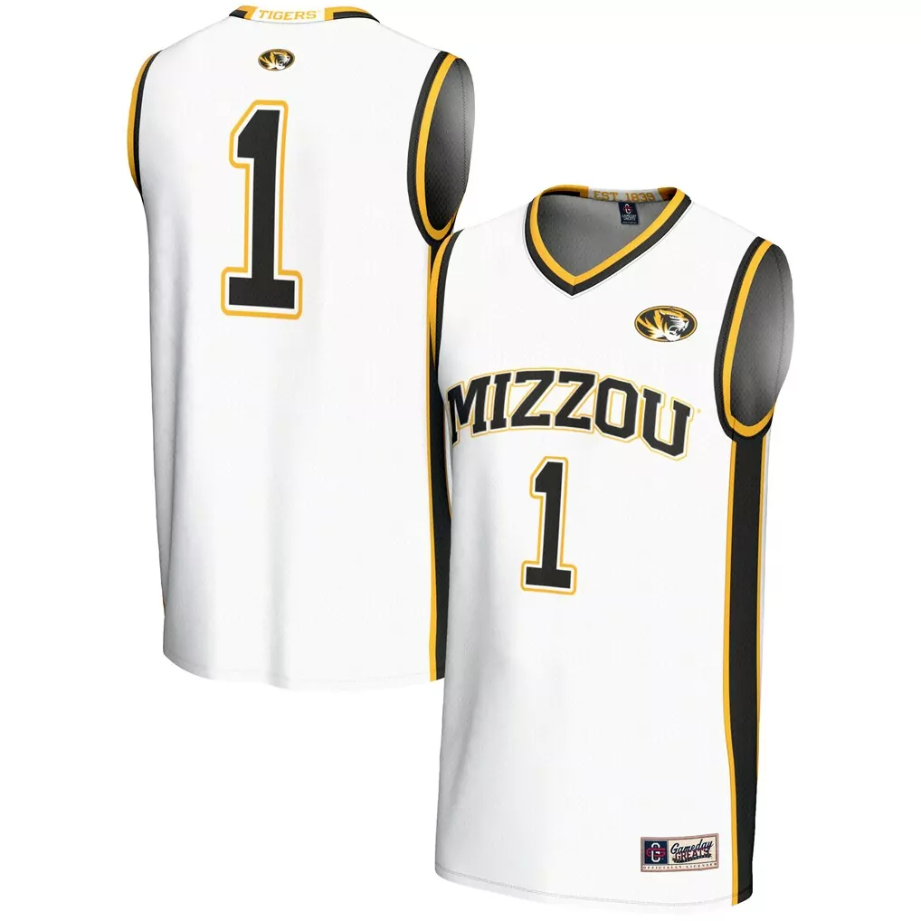 1 missouri tigers gameday greats youth lightweight basketball jersey gold