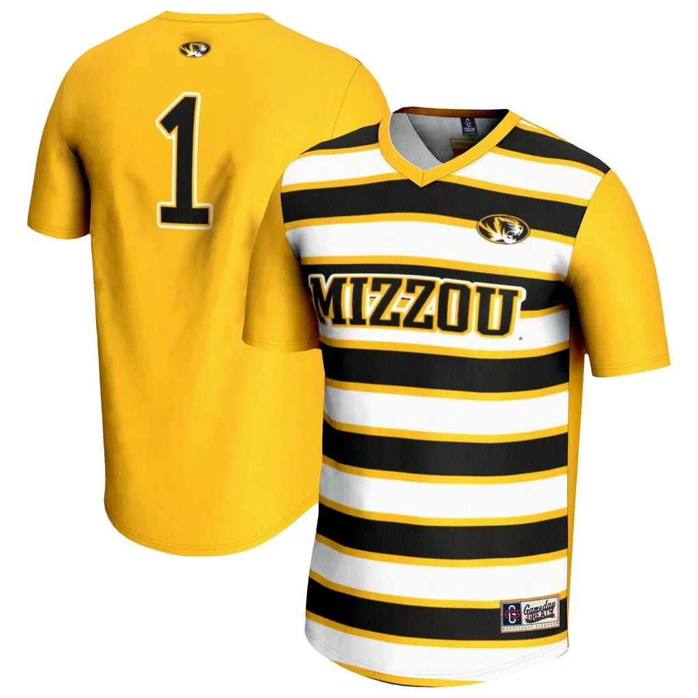 1 missouri tigers gameday greats youth lightweight basketball jersey gold