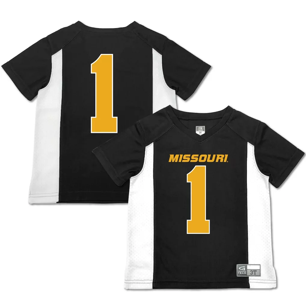 1 missouri tigers gameday greats youth lightweight softball jersey black