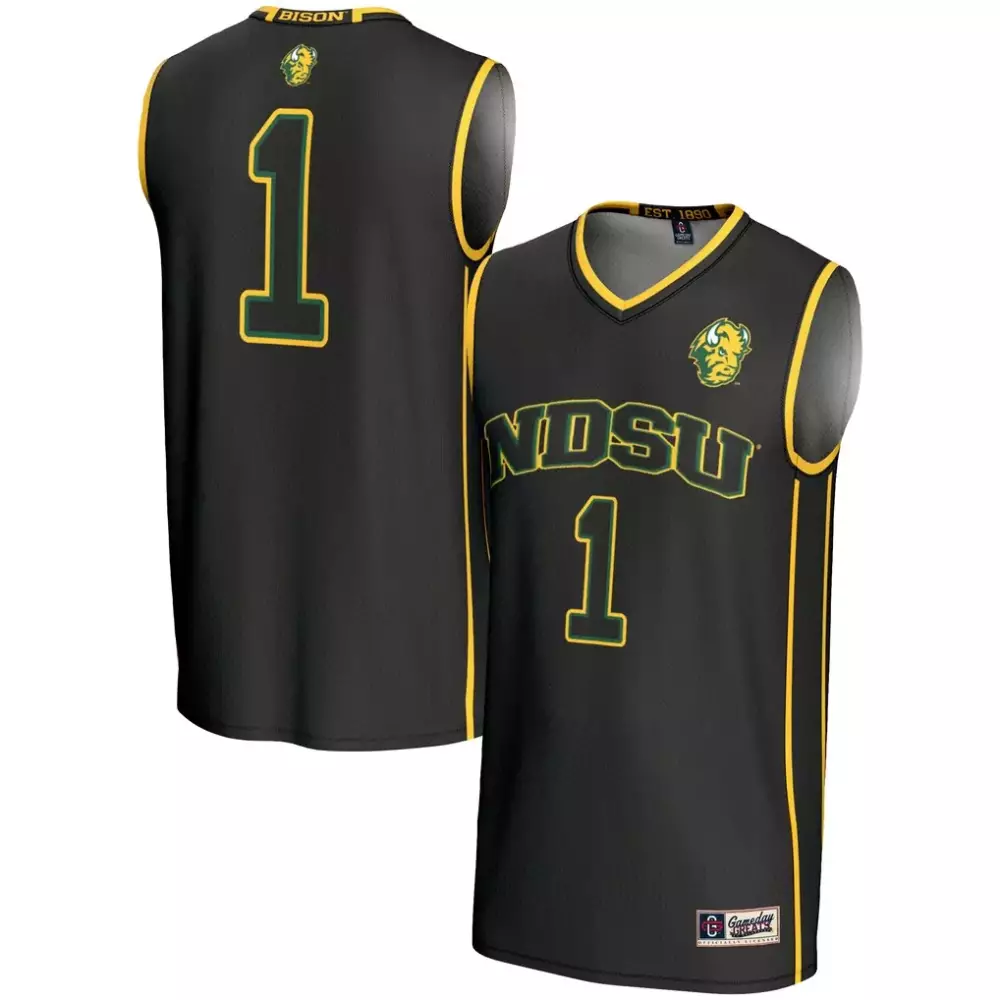 NDSU Bison Gameday Greats Unisex Lightweight Basketball Jersey | Black Style | For Men, Women & Youth
