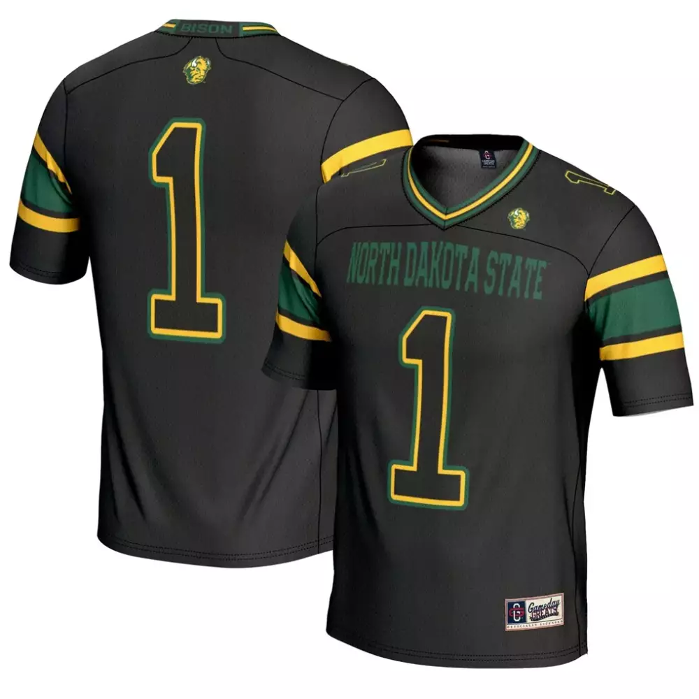 NDSU Bison Gameday Greats Youth Endzone Football Jersey | Black Style | For Young Fans