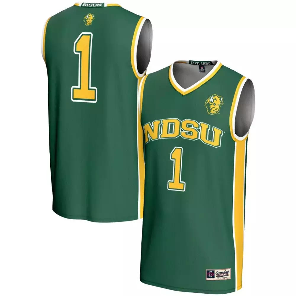 NDSU Bison Gameday Greats Youth Lightweight Basketball Jersey | Green Style | For Young Fans