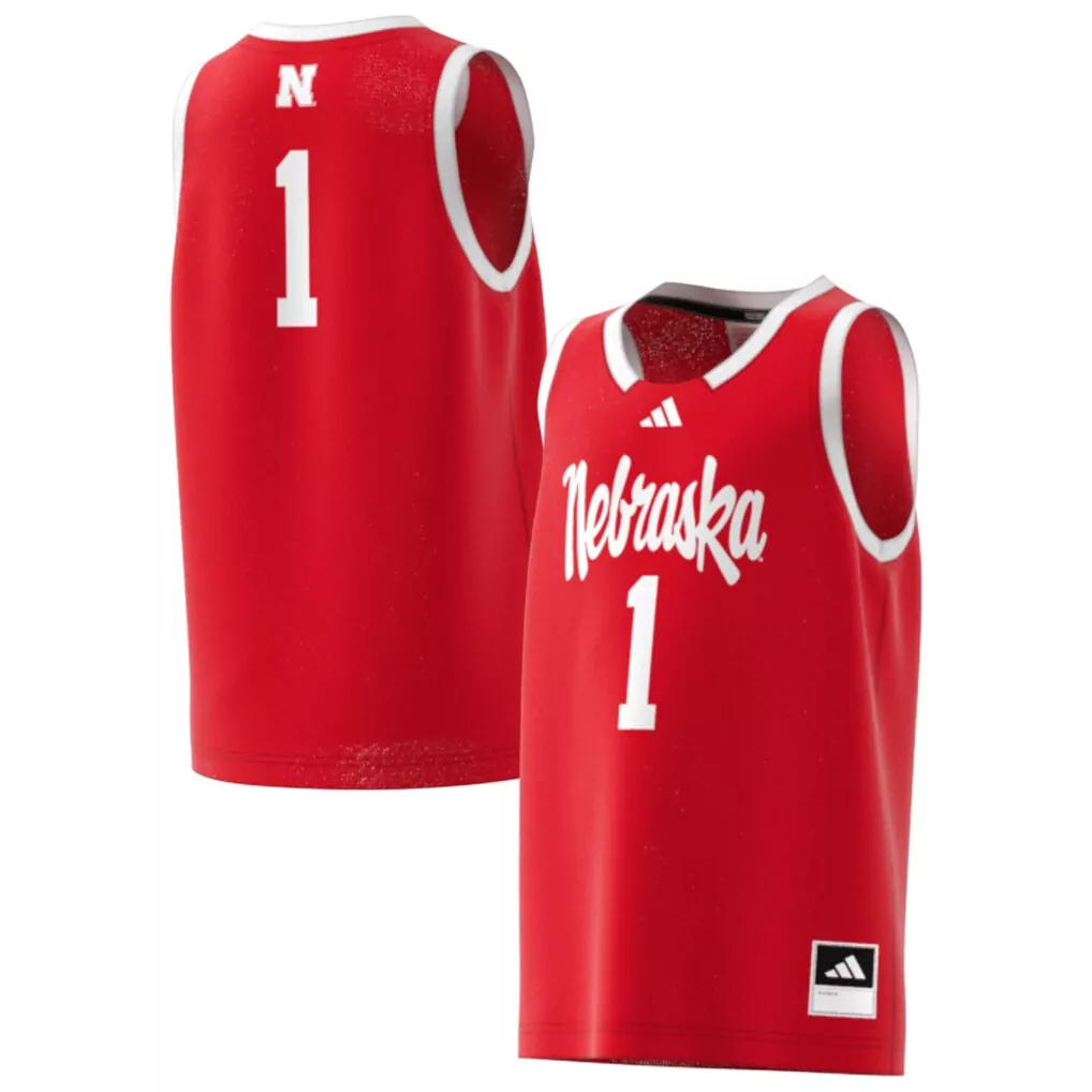 1 nebraska huskers adidas youth swingman jersey scarlet