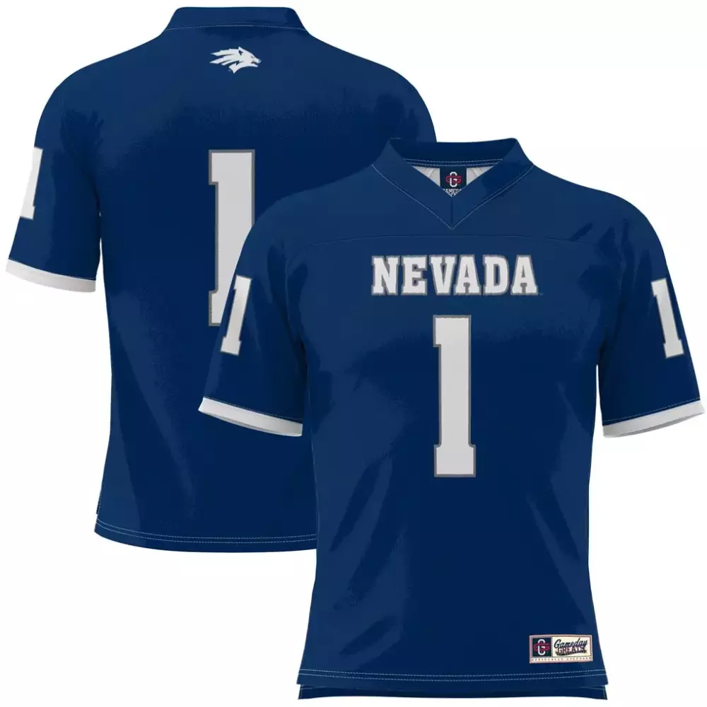 1 nevada wolf pack gameday greats football jersey navy