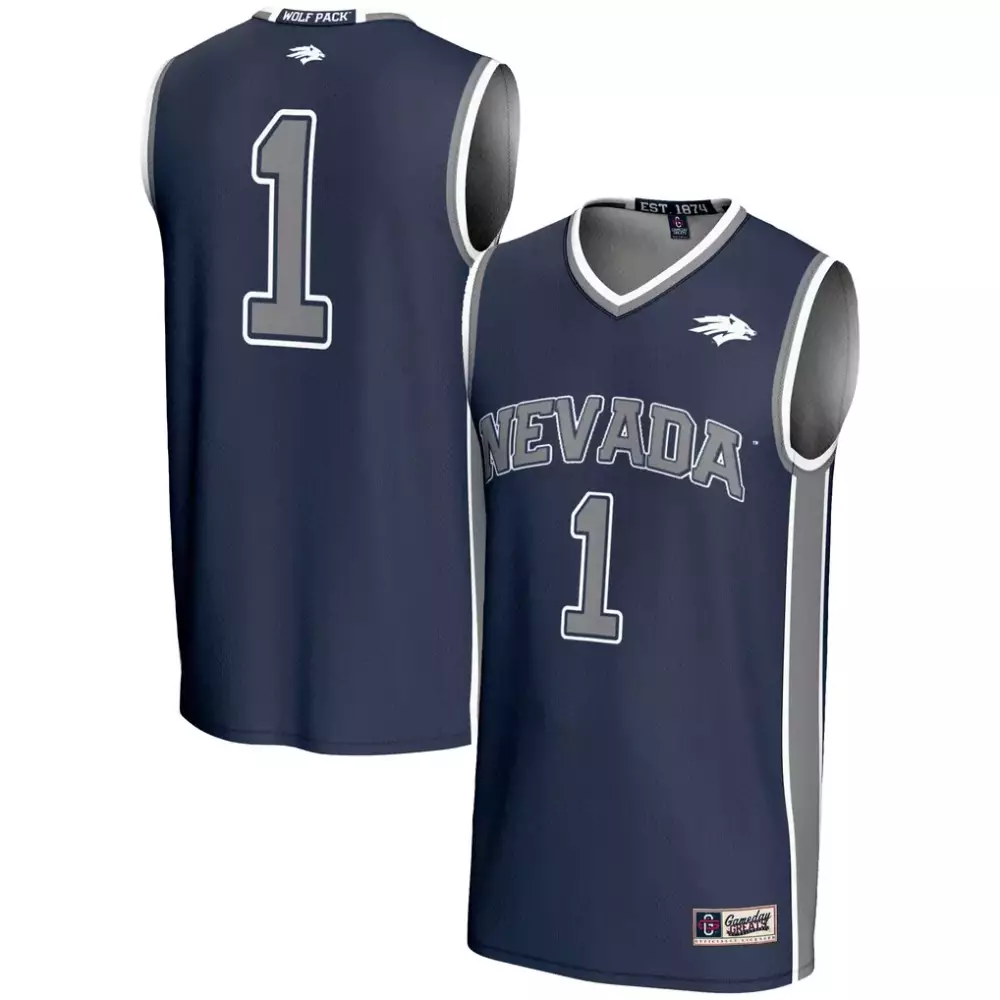 1 nevada wolf pack gameday greats youth lightweight basketball jersey navy