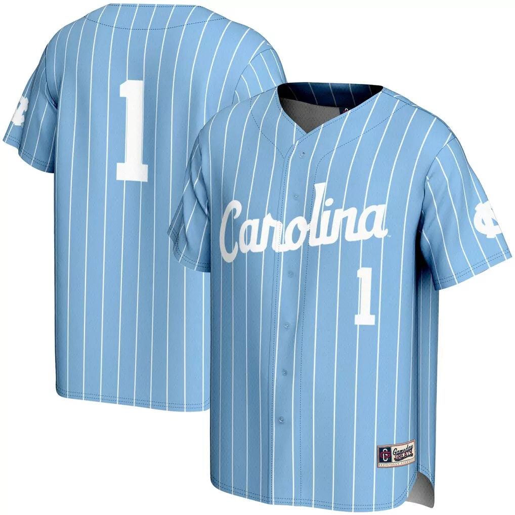 1 north carolina tar heels gameday greats youth lightweight baseball fashion jersey white 1