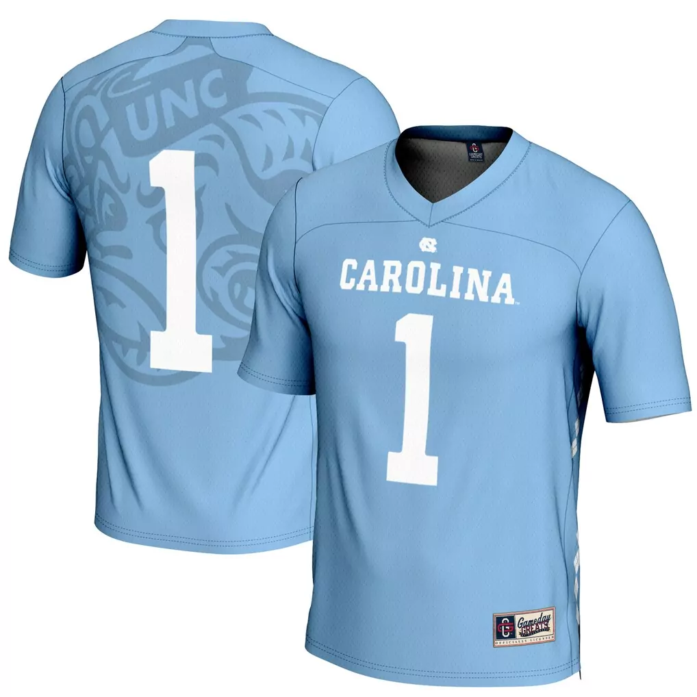 1 north carolina tar heels gameday greats youth lightweight basketball jersey carolina blue