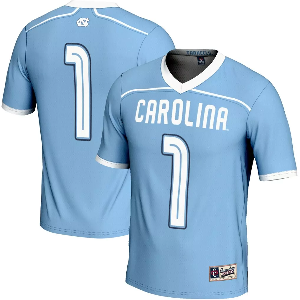 1 north carolina tar heels gameday greats youth lightweight basketball jersey carolina blue