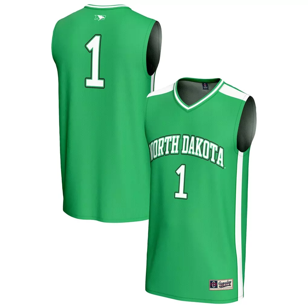 1 north dakota gameday greats lightweight basketball fashion jersey white