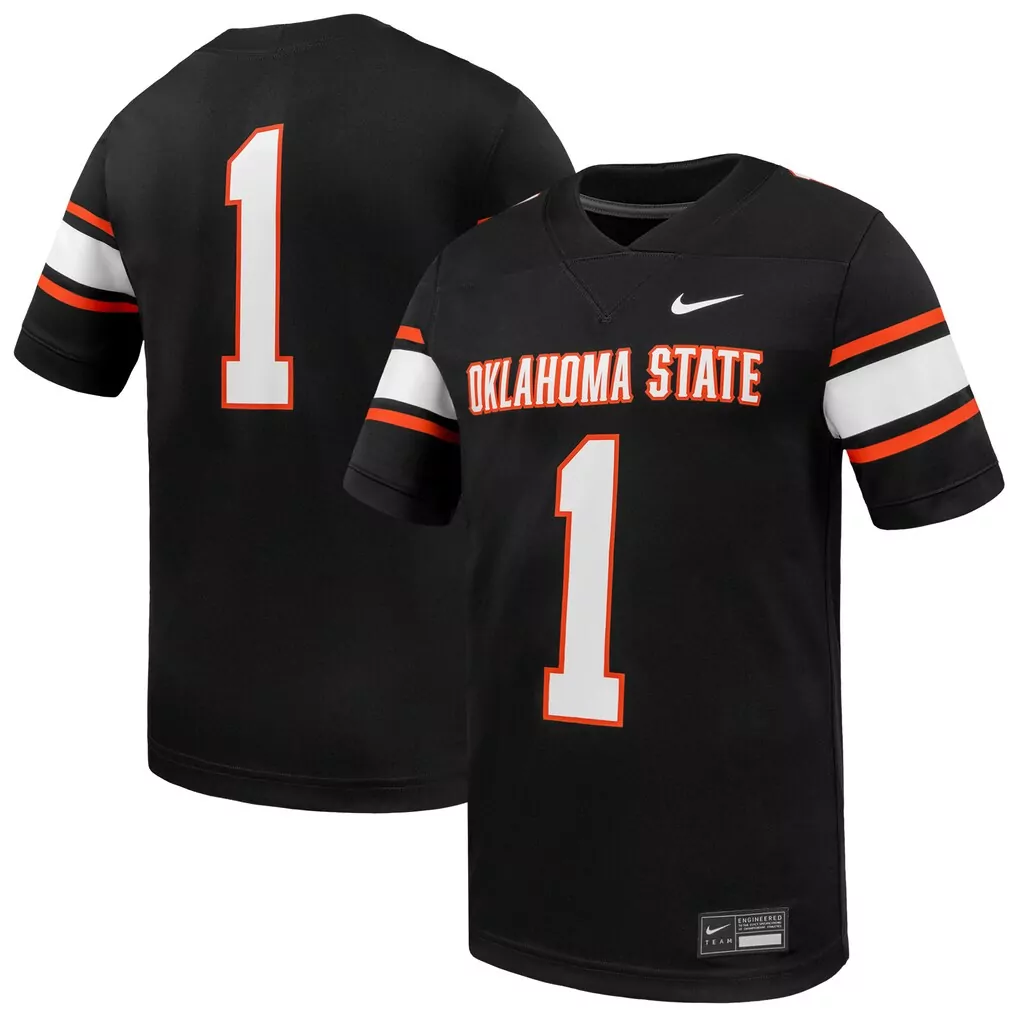 1 oklahoma state cowboys nike replica basketball jersey white