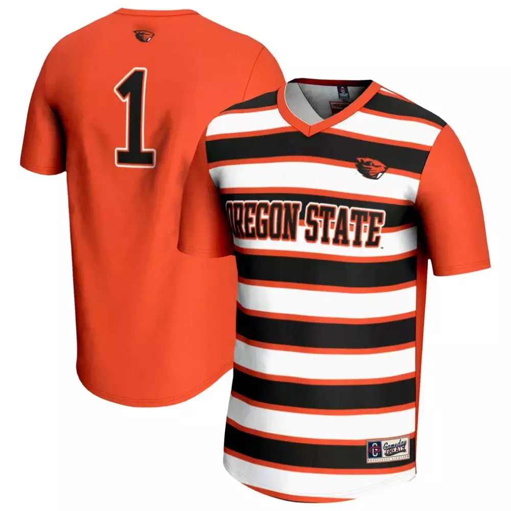 1 oregon state beavers gameday greats unisex lightweight hockey fashion jersey white