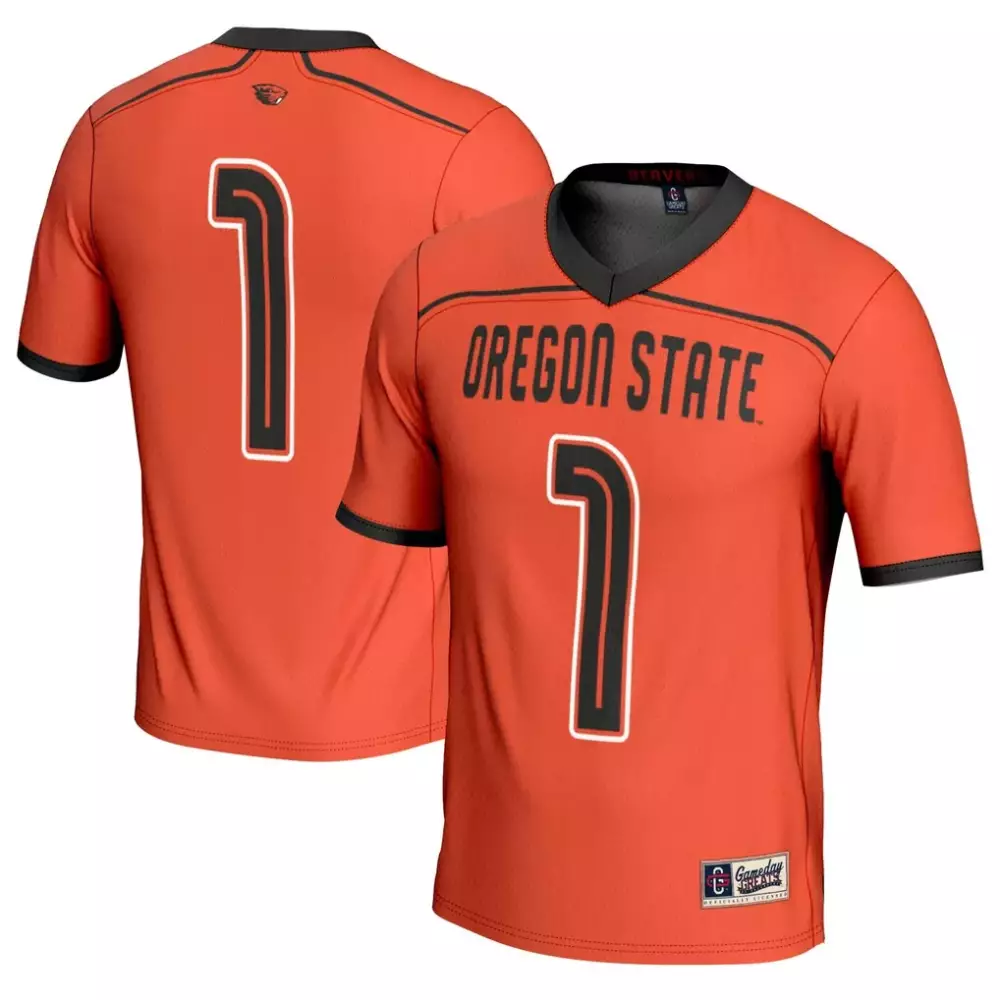 1 oregon state beavers gameday greats unisex lightweight hockey fashion jersey white