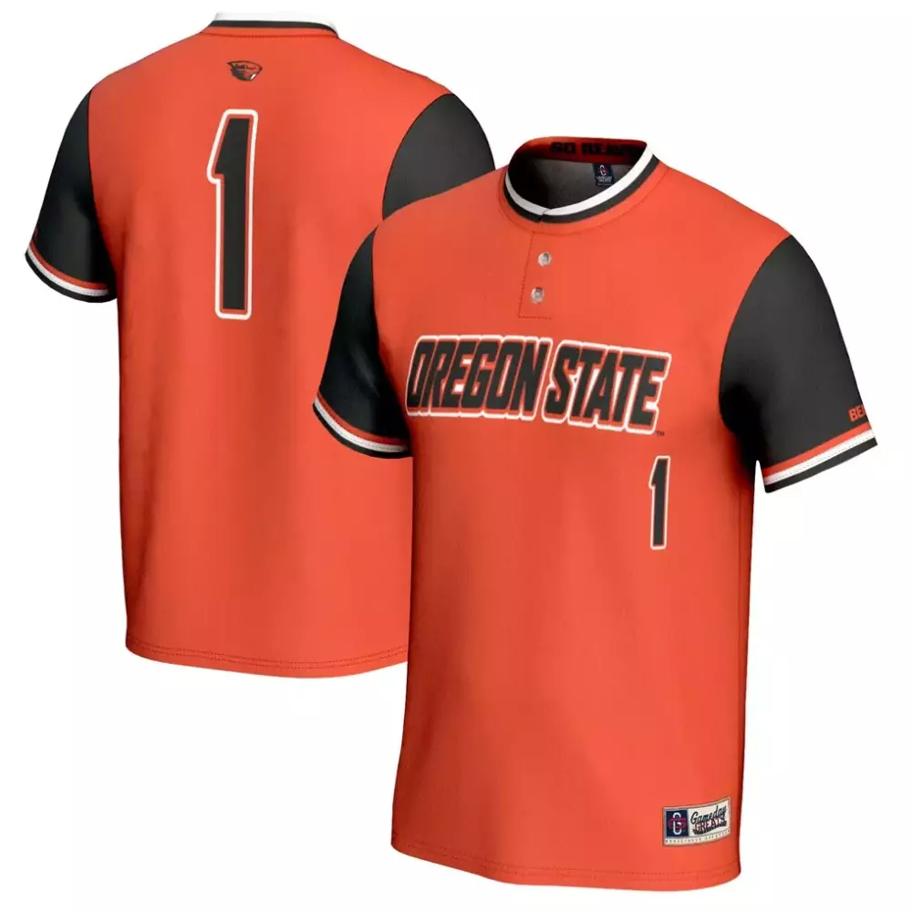 1 oregon state beavers gameday greats unisex lightweight hockey fashion jersey white