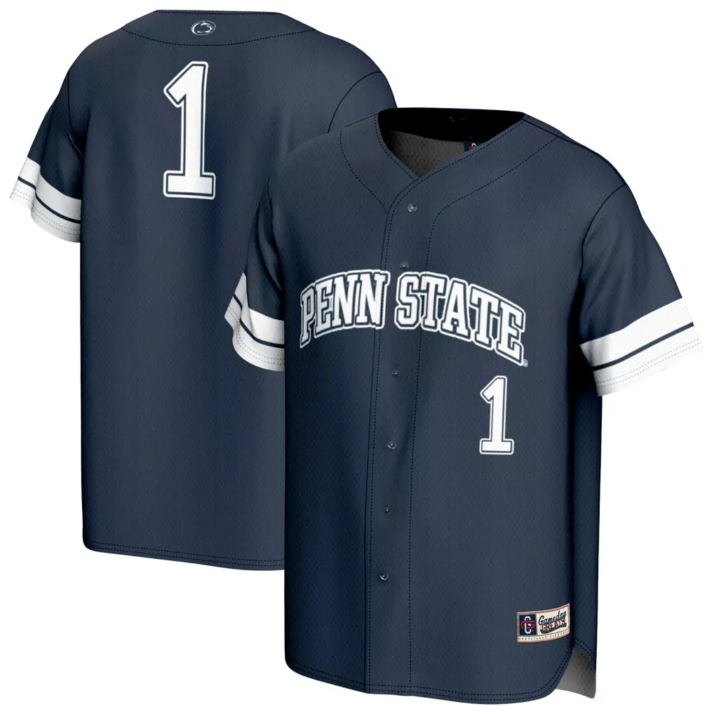 1 penn state nittany lions gameday greats youth lightweight baseball fashion jersey white