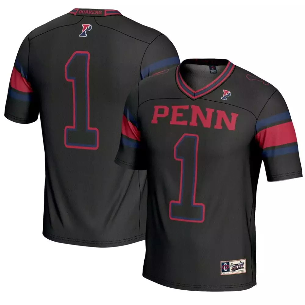 Pennsylvania Quakers Gameday Greats Youth Endzone Football Jersey | Black 2023 | Ideal for Men, Women & Youth