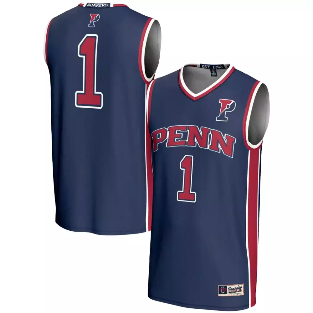 Pennsylvania Quakers Gameday Greats Youth Lightweight Basketball Jersey | Navy 2023 | For Men, Women & Youth