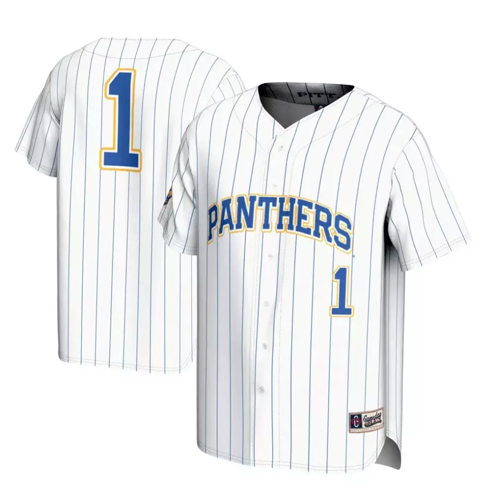1 Pitt Panthers Gameday Greats Lightweight Baseball Jersey | White 2025 | Perfect Game Day Outfit | For Men, Women & Youth