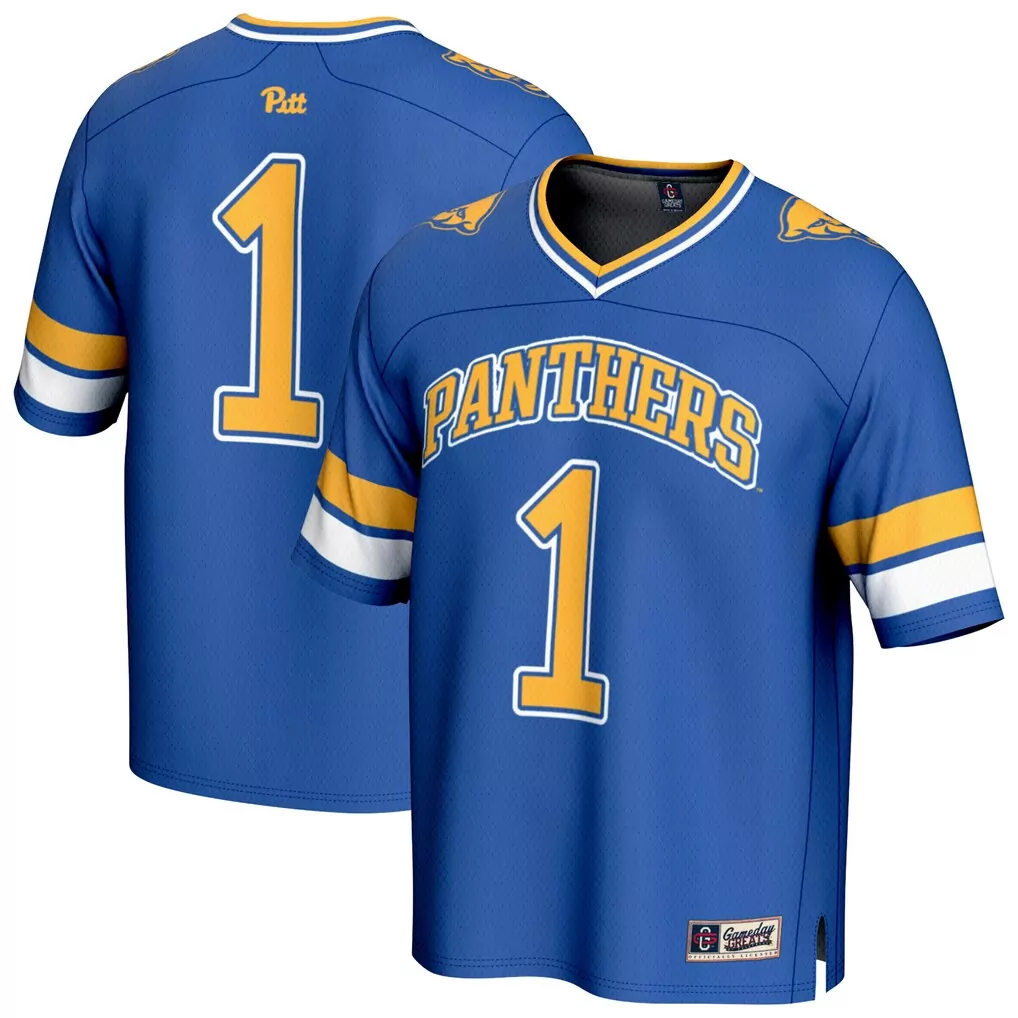 1 pitt panthers gameday greats lightweight basketball jersey royal