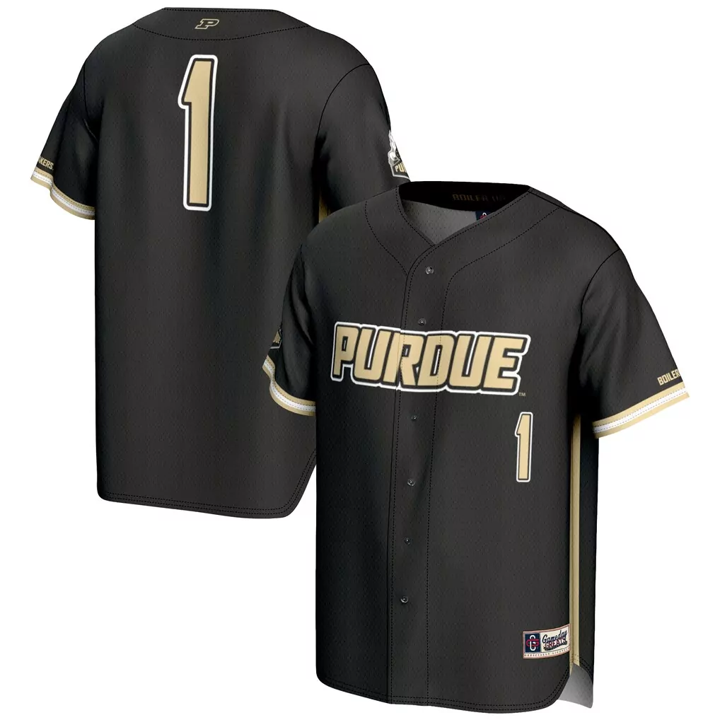 1 purdue boilermakers gameday greats endzone football jersey gold