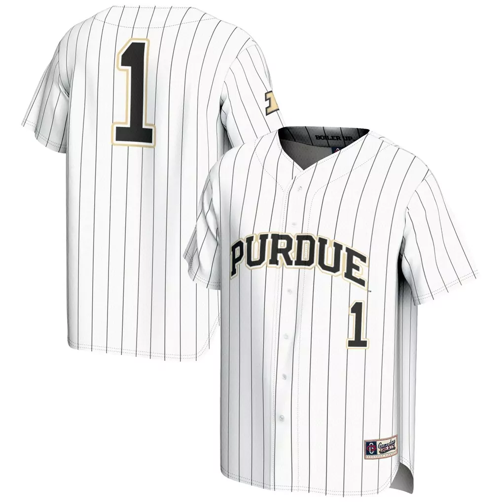 1 purdue boilermakers gameday greats endzone football jersey gold