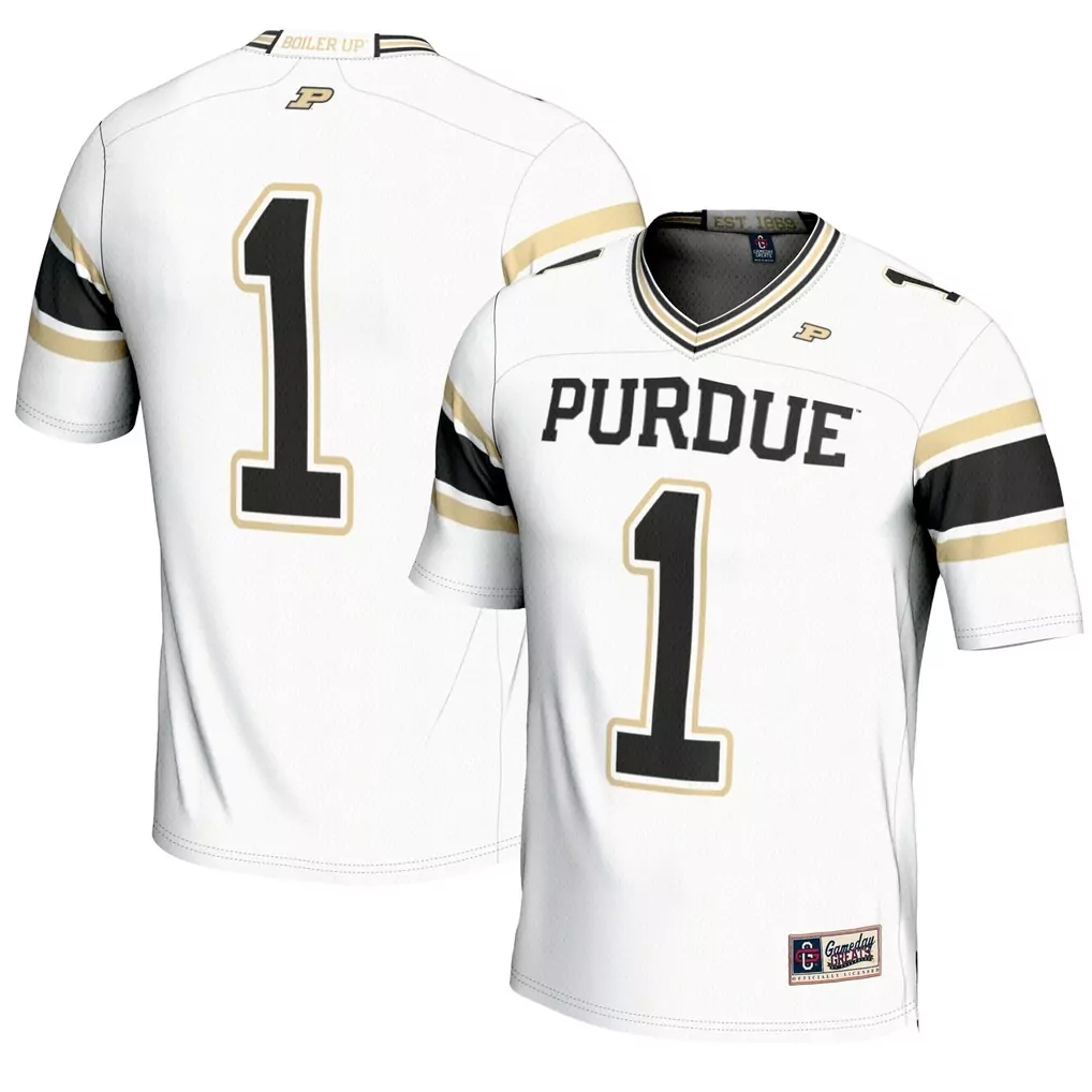 1 purdue boilermakers gameday greats unisex lightweight volleyball jersey white