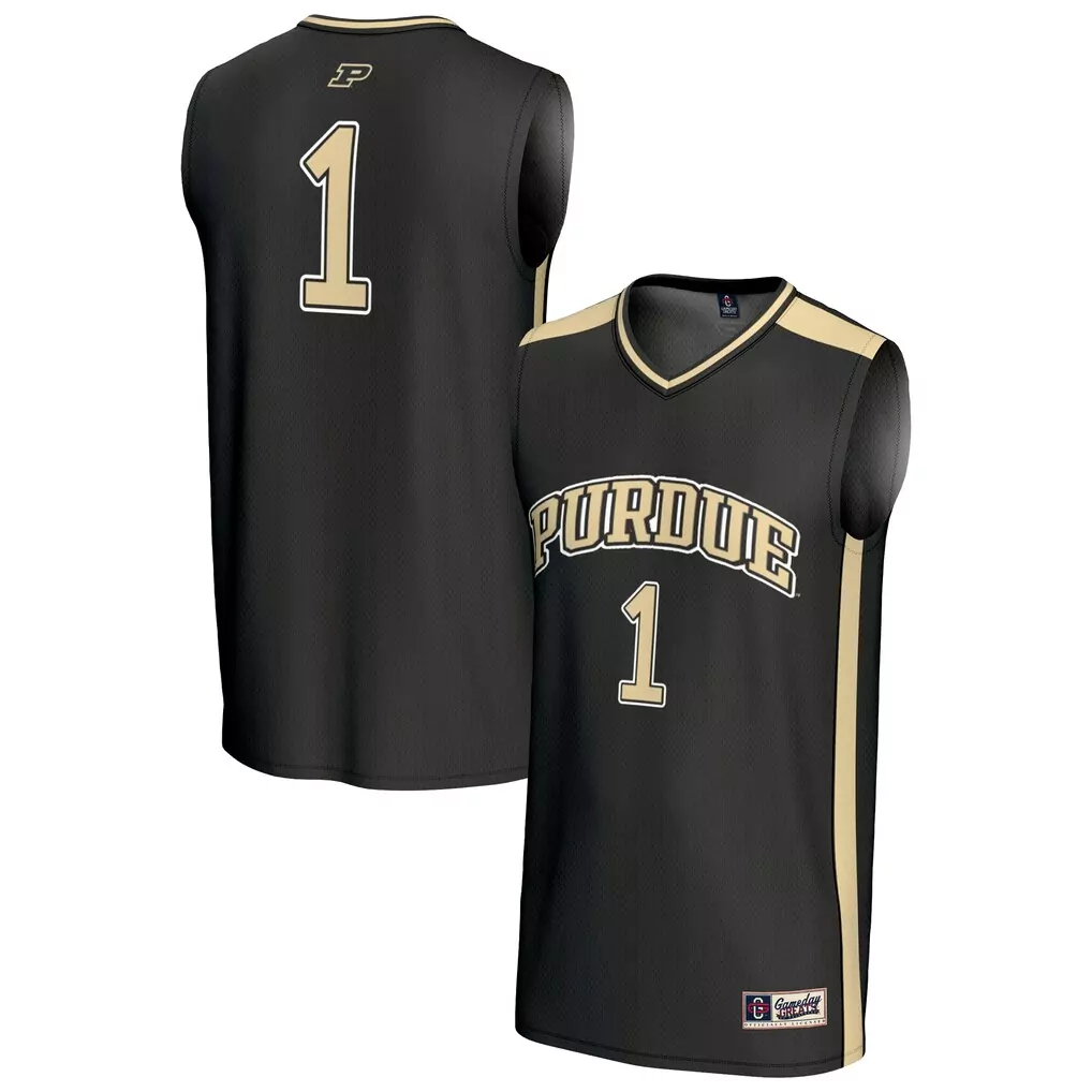 1 purdue boilermakers gameday greats youth lightweight collegiate baseball fashion jersey black