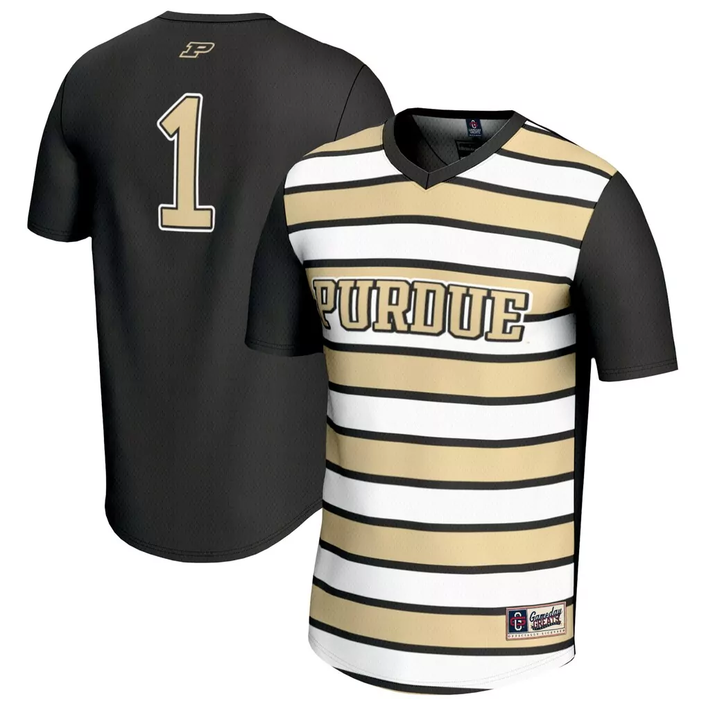 1 purdue boilermakers gameday greats youth lightweight collegiate baseball fashion jersey black