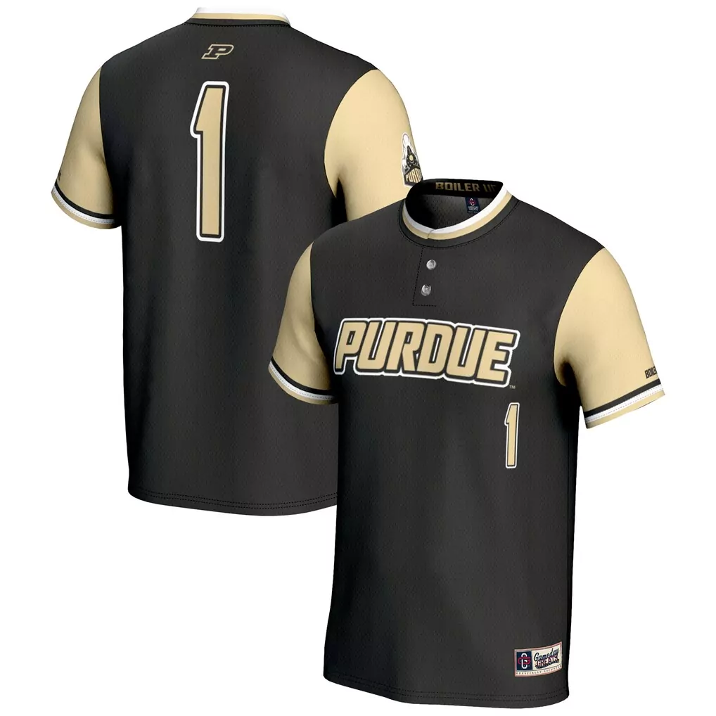 1 purdue boilermakers gameday greats youth lightweight collegiate baseball fashion jersey black