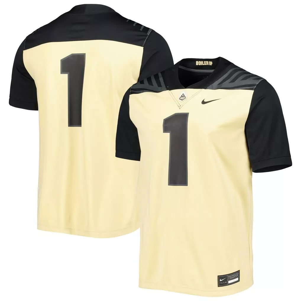 1 purdue boilermakers nike replica basketball jersey black