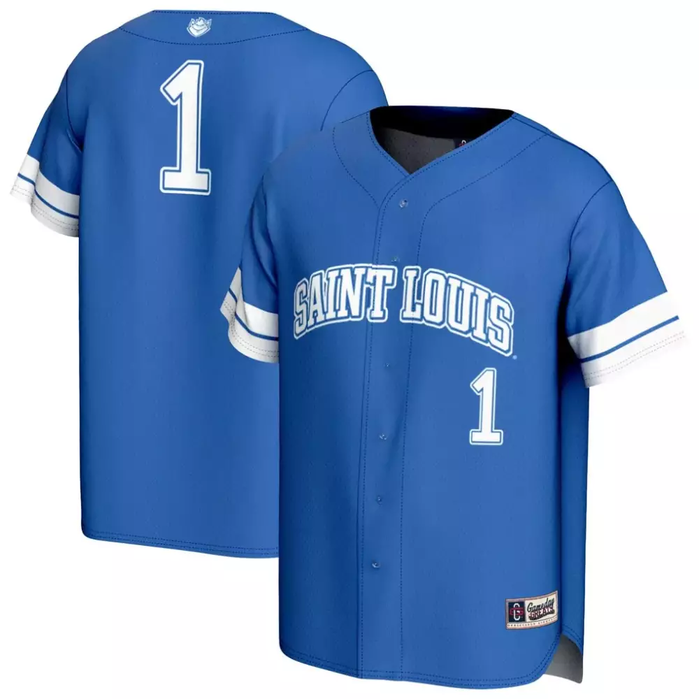 Saint Louis Billikens Gameday Greats Youth Lightweight Collegiate Baseball Jersey | Blue Fashion Style | Perfect for Young Fans | For Men, Women & Youth